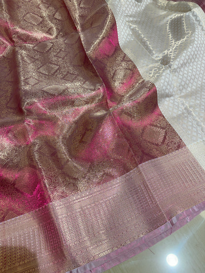Beautiful Celebrity Inspired Bridal Tissue Banarasi Saree