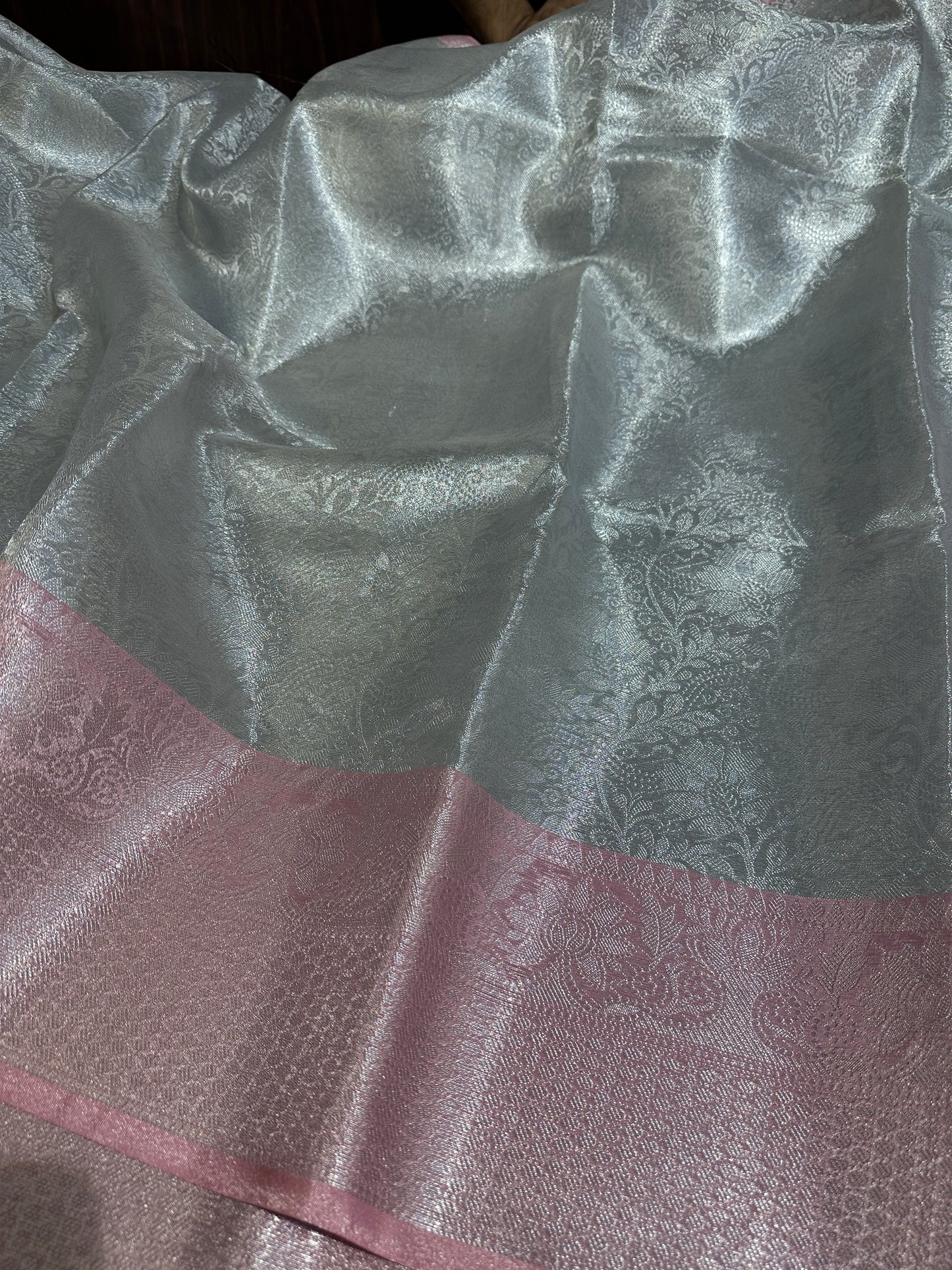 Exclusive Celebrity Inspired Kanjeevaram Bridal Tissue Banarasi Saree