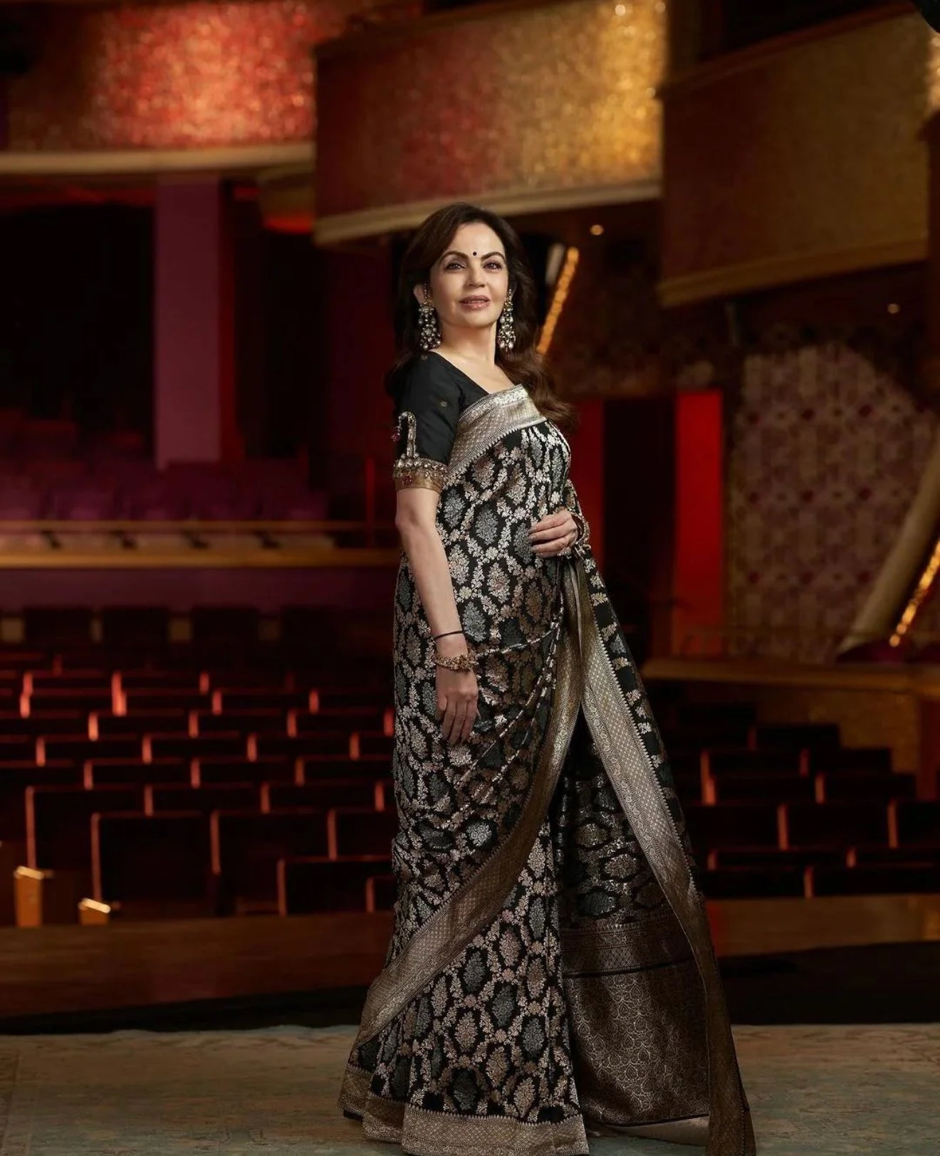 Nita Ambani Mam Inspired Brocade Premium Katan Silk Saree