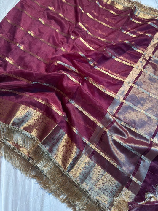 Handloom Inspired Traditional Organza Silk Banarasi Saree