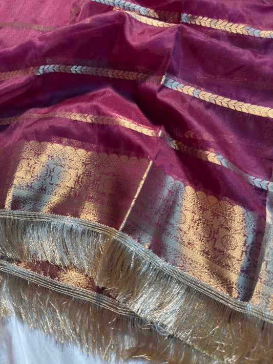 Handloom Inspired Traditional Organza Silk Banarasi Saree