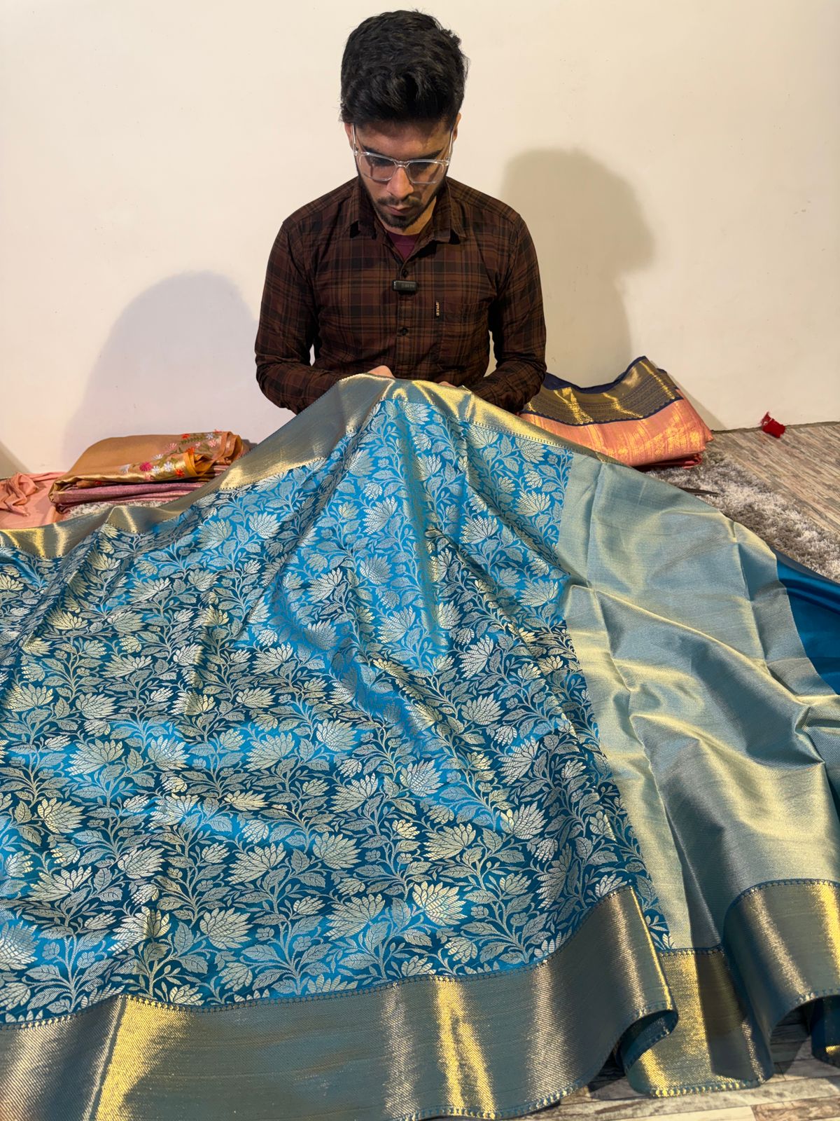 Nita Ambani Mam Inspired Kanjeevaram Tissue Silk Saree