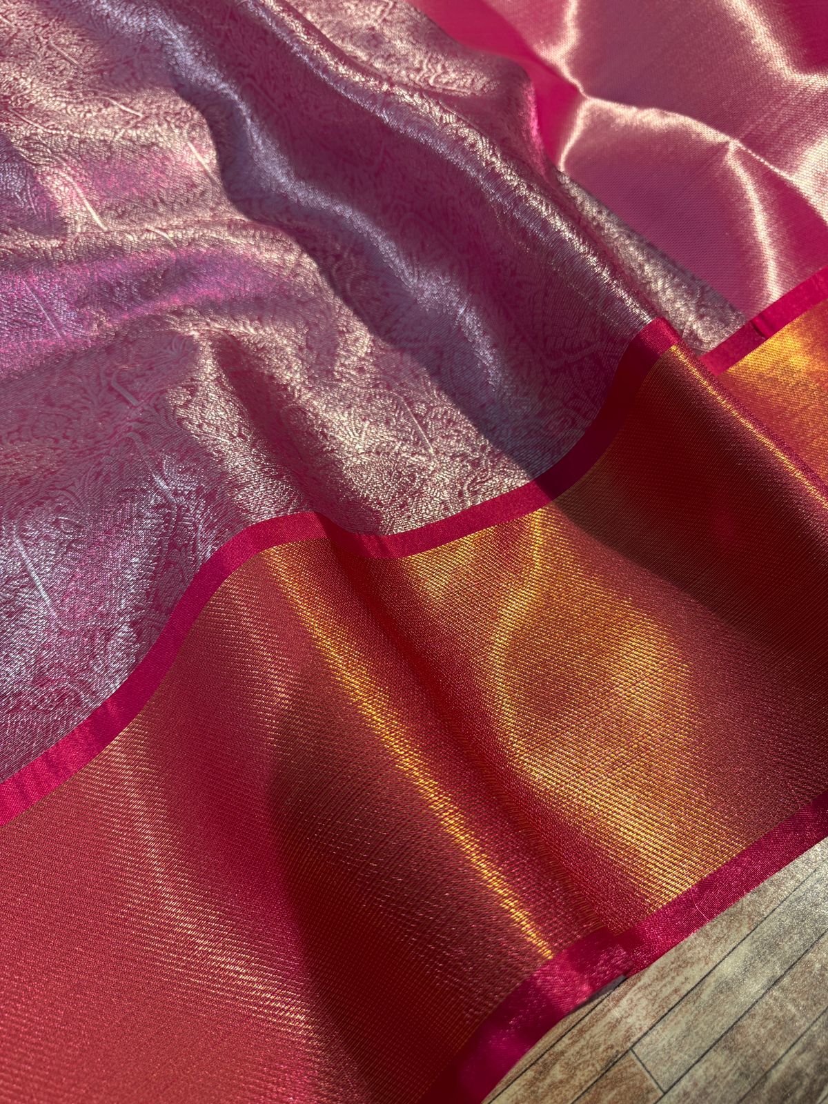 Premium Kanjeevaram Brocade Tissue Silk Saree with Rich Heritage Weave