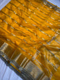Handloom Inspired Traditional Organza Silk Saree with Premium Lace