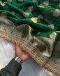 Metallic Green Bridal Tissue Silk Banarasi Saree with Premium Lace