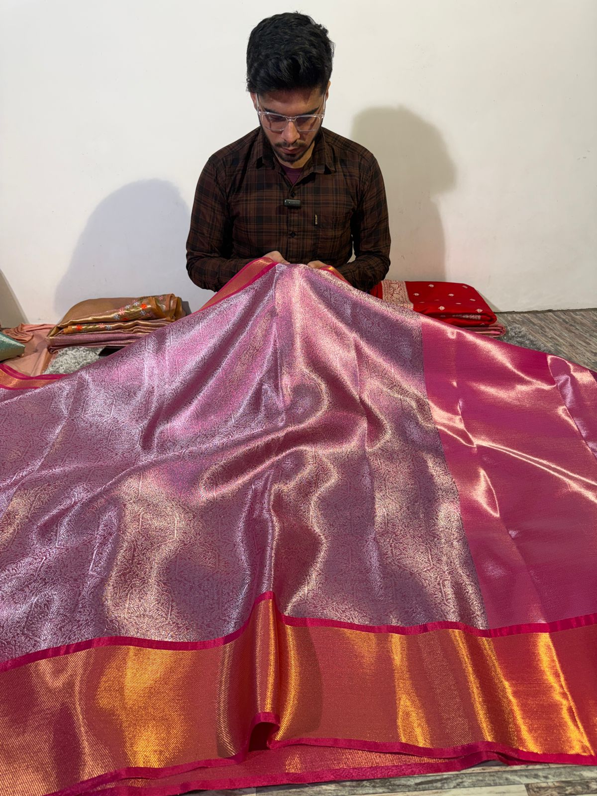 Premium Kanjeevaram Brocade Tissue Silk Saree with Rich Heritage Weave